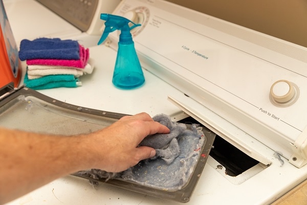 clean a samsung dryer lint trap